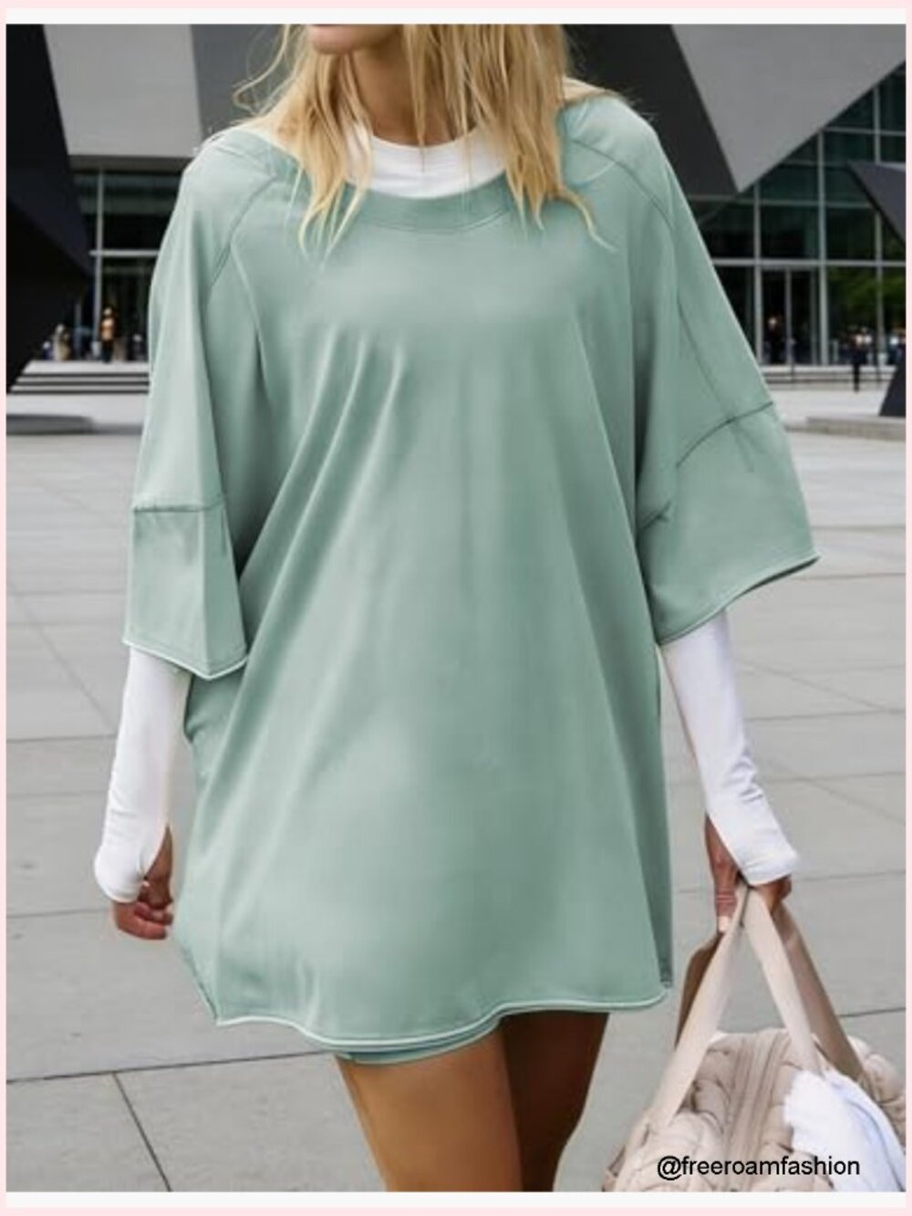 Two Piece Outfits Women Summer Oversized Workout T Shirts Biker Shorts Matching - Picture 2 of 7
